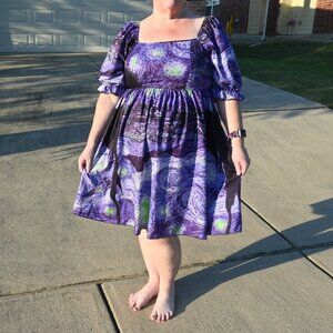 Halloween SHEIN Starry Night Purple Dress Size 0XL (SIze 12)